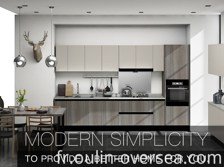 Wooden household Simple kitchen cabinet design